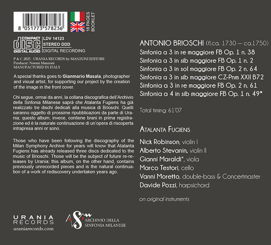 A. ブリオスキ:3 と 4 のための室内交響曲