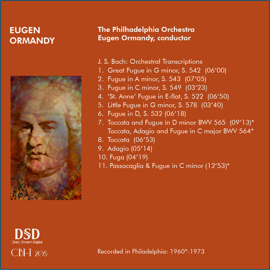 J. S. Bach The Great Orchestral Transcriptions - Eugen Ormandy The Philhadelphia Orchestra