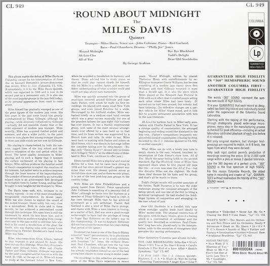 MILES DAVIS QUINTET - Round About Midnight