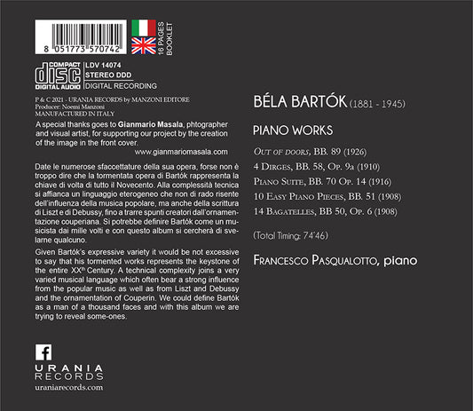 BÉLA BARTÒK: PIANO WORKS