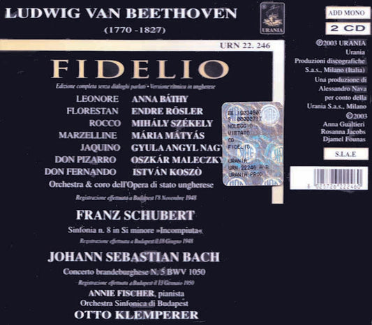 BEETHOVEN: FIDELIO - KLEMPERER